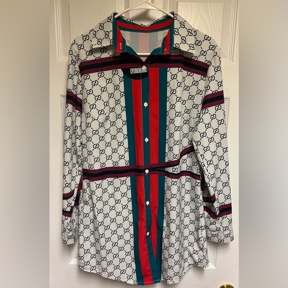 Classy Double G Shirt Dress XL - Picture 4 of 4